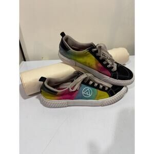 Airwalk Women's Roxie Black Rainbow Sneakers Size 9